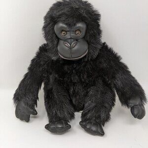 Pier1 Imports Black Gorilla Stuffed Animal Plush Toy 10"